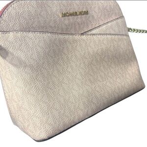 Michael Kors Gold Textured Crossbody Bag